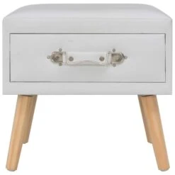 VidaXL Nachtkastje 40x35x40 Cm Kunstleer Wit 9 VidaXL Nachtkastje 40x35x40 Cm Kunstleer Wit -Slaap Zone 07145878bed548f9835b983e100d2619