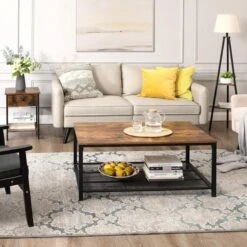 O'DADDY® Nachtkastje Industrieel - Bijzettafel Met La 40x40x55 - Bruin -Slaap Zone 1000012507 0111