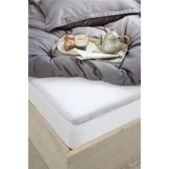 Walra - Molton Cotton Cover - 180x220 Cm - Wit -Slaap Zone 1000018448 0103