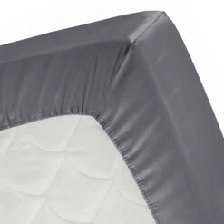 Cinderella Sundays - Hoeslaken (tot 25 Cm) - Satijn - 180x220 Cm - Anthracite -Slaap Zone 1000030389 0101