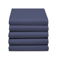 Damai Hoeslaken Double Jersey (tot 25cm) - 180x220cm Of 200x200cm - Donkerblauw -Slaap Zone 1000030512 0102