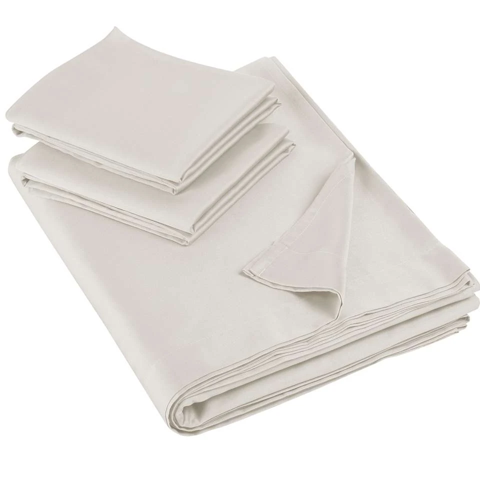 De Witte Lietaer Lakenset Olivia - 280 X 280 Cm - Beige - Satijnkatoen 3 De Witte Lietaer Lakenset Olivia - 280 X 280 Cm - Beige - Satijnkatoen