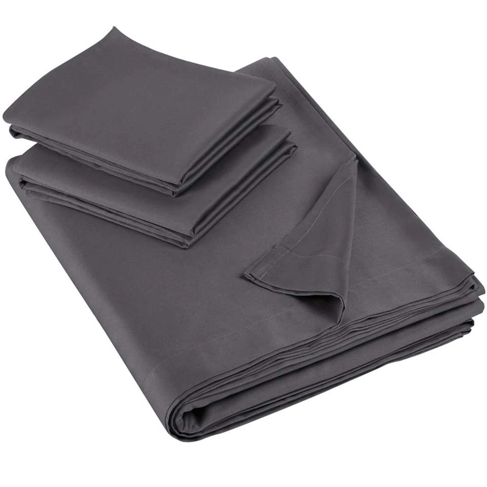De Witte Lietaer Lakenset Olivia - 280 X 280 Cm - Grijs - Satijnkatoen 3 De Witte Lietaer Lakenset Olivia - 280 X 280 Cm - Grijs - Satijnkatoen