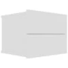 VidaXL Nachtkastje 40x30x30 Cm Spaanplaat Wit -Slaap Zone 1000032672