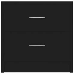 VidaXL Nachtkastje 40x30x40 Cm Spaanplaat Zwart -Slaap Zone 1000032880 0103