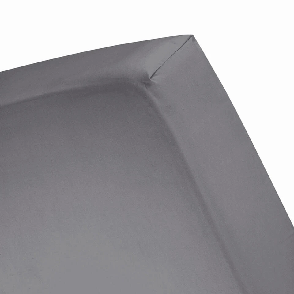 Cinderella Hoeslaken - Tot 25cm Matrasdikte - Jersey - 200x200 Cm - Antraciet 3 Cinderella Hoeslaken - Tot 25cm Matrasdikte - Jersey - 200x200 Cm - Antraciet