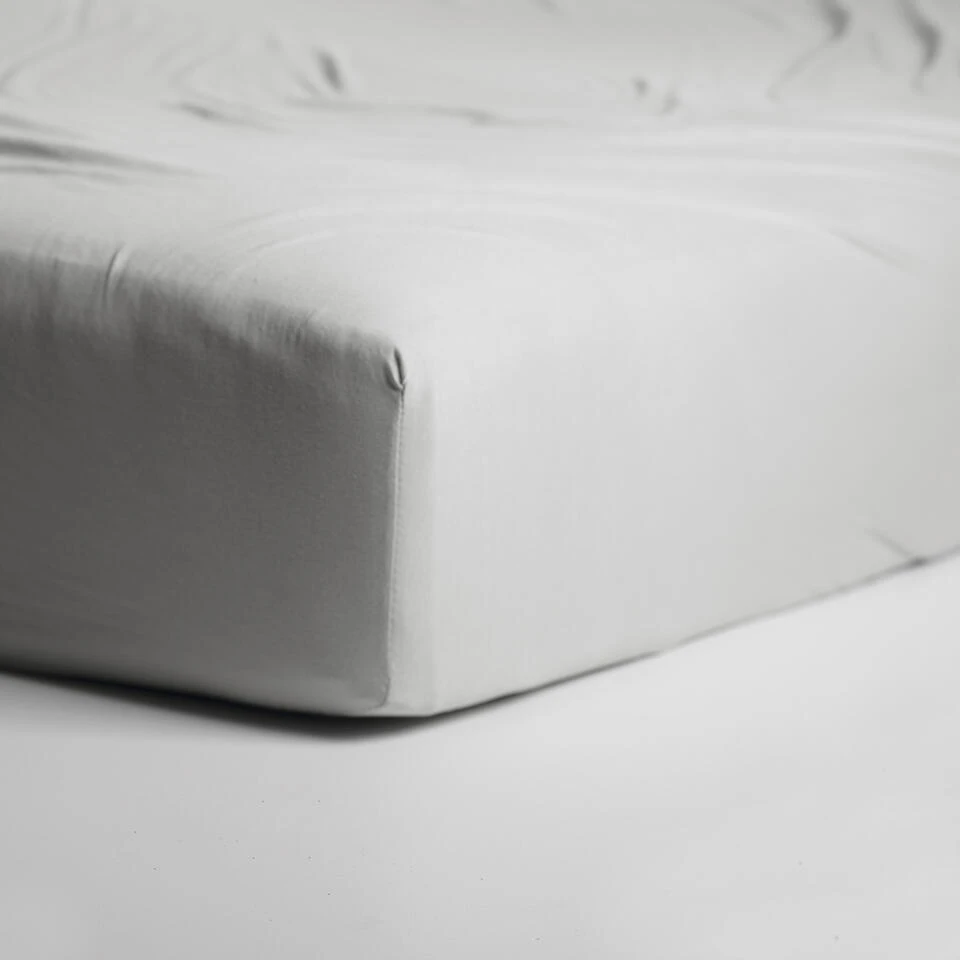 Cinderella - Hoeslaken (tot 25 Cm) - Jersey - 140x200 Cm - Light Grey 6 Cinderella - Hoeslaken (tot 25 Cm) - Jersey - 140x200 Cm - Light Grey - Afbeelding 4