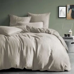 Matt & Rose Set Kussenslopen Naturel - 65 X 65 Cm - 100% Linnen -Slaap Zone 1000038492 0101