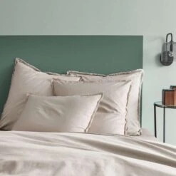 Matt & Rose Set Kussenslopen Beige - 65 X 65 Cm - Gewassen Katoen -Slaap Zone 1000038501 0103