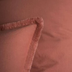 Matt & Rose Set Kussenslopen Terracotta - 65 X 65 Cm - Gewassen Katoen -Slaap Zone 1000038505 0102