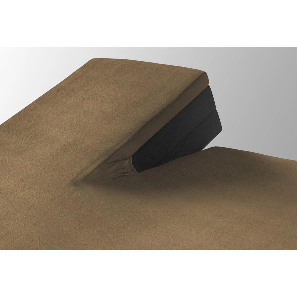 SleepMed Taupe Hoeslaken Voor Splitmatras, 140 X 200 Cm 4 SleepMed Taupe Hoeslaken Voor Splitmatras, 140 X 200 Cm - Afbeelding 2