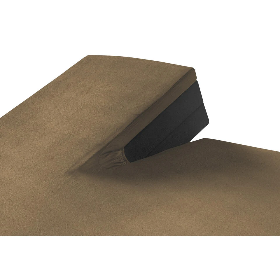 SleepMed Taupe Hoeslaken Voor Splitmatras, 140 X 200 Cm 3 SleepMed Taupe Hoeslaken Voor Splitmatras, 140 X 200 Cm