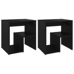 VidaXL Nachtkastjes 2 St 40x30x40 Cm Spaanplaat Zwart