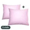 Zavelo Kussenslopen - Hotelkwaliteit - Set Van 2 Stuks - Roze - 60x70cm - 100... 2 Zavelo Kussenslopen - Hotelkwaliteit - Set Van 2 Stuks - Roze - 60x70cm - 100... -Slaap Zone 1000061753
