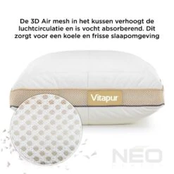 NEO Hybride Memory Foam Kinderkussen - 40x60 Cm -Slaap Zone 1000080654 0102