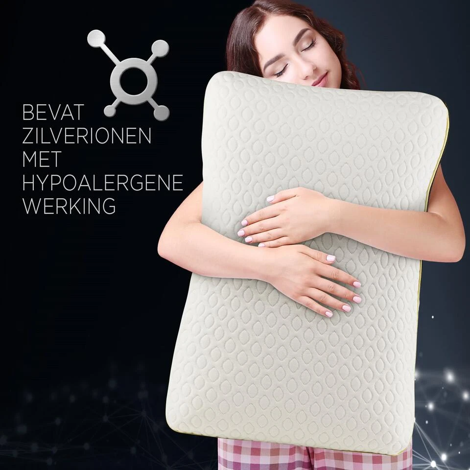 Vitapur Premium Ionity Anatomisch Kussen - 40x60 Cm 6 Vitapur Premium Ionity Anatomisch Kussen - 40x60 Cm - Afbeelding 4