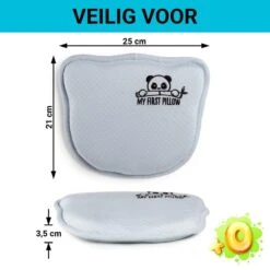 Vitapur - My First Panda Pillow 26x23 Cm - Blauw -Slaap Zone 1000080660 0102