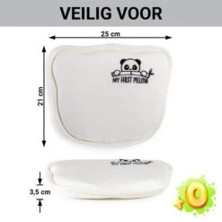 Vitapur - My First Panda Pillow 26x23 Cm - Wit -Slaap Zone 1000080663 0103