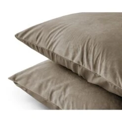 Sleeptime Velvet Kussenslopen Taupe (2-stuks) 8 Sleeptime Velvet Kussenslopen Taupe (2-stuks) -Slaap Zone 1000091518 0102