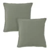 Matt & Rose Set Kussenslopen Mosgroen - 65 X 65 Cm - 100% Linnen -Slaap Zone 1000092159