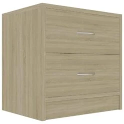 VidaXL Nachtkastjes 2 St 40x30x40 Cm Spaanplaat Sonoma Eikenkleurig -Slaap Zone 1209318731 0103