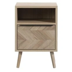 Nachtkastje Lusk - 1 Lade - Eikenkleur