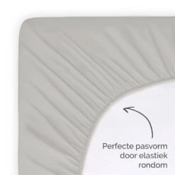 Byrklund - Hoeslaken Katoen - 90x220 Cm - Taupe -Slaap Zone 1390871806 0103