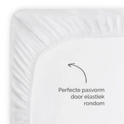 Byrklund - Molton Bed Basics Multifit - 180x200 Cm - Wit -Slaap Zone 1560262954 0102