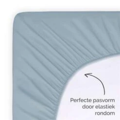 Byrklund - Hoeslaken Jersey - 90x200 Cm - Blauw -Slaap Zone 1718033503 0103
