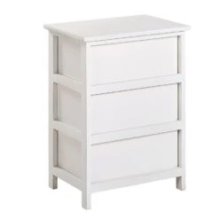 Beliani Nachtkast LUIS - Wit Paulowniahout 9 Beliani Nachtkast LUIS - Wit Paulowniahout -Slaap Zone 1811601696 0104