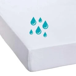 Waterdichte Matrasbeschermer Molton - Wit - 90x200 Cm -Slaap Zone 33102085 9001