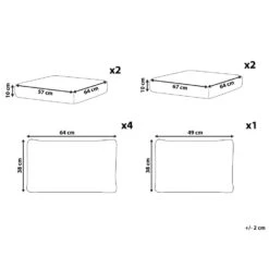 Beliani Kussenovertrek AVOLA - Grijs Polyester 8 Beliani Kussenovertrek AVOLA - Grijs Polyester -Slaap Zone 34698256cd9d4dc0af449be628298950