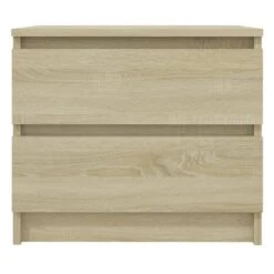 VidaXL Nachtkastje 50x39x43,5 Cm Spaanplaat Sonoma Eikenkleurig -Slaap Zone 3bd84c4c39a544d587fb8f27e733a0bb