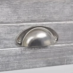 VidaXL Nachtkastje Met 1 Lade Grijs En Wit -Slaap Zone 42e0e479013b48e88bb7b152221a4200