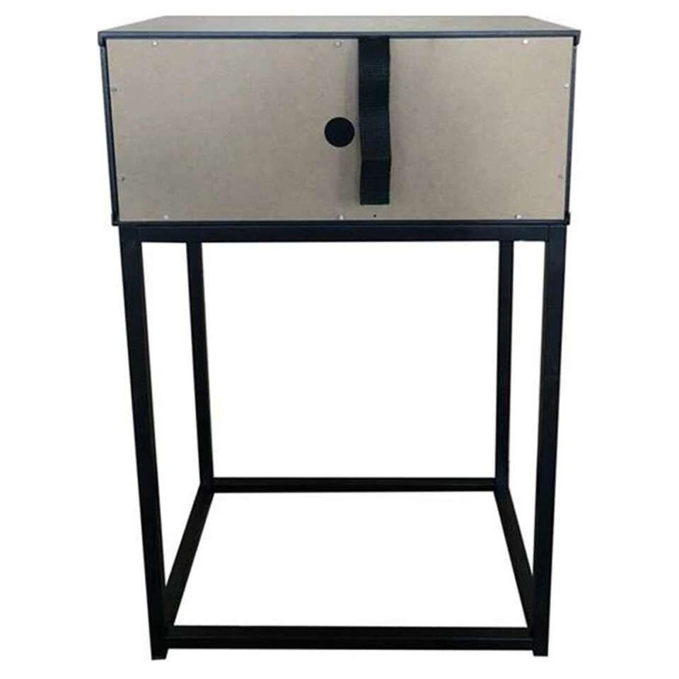 Nachtkastje Mita - 1 Lade - Zwart 6 Nachtkastje Mita - 1 Lade - Zwart - Afbeelding 4