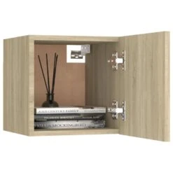 VidaXL Nachtkastjes 2 St 30,5x30x30 Cm Spaanplaat Sonoma Eikenkleurig -Slaap Zone a120a470130a486b9c92255a171c7a87