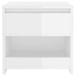 VidaXL Nachtkastje 40x30x39 Cm Spaanplaat Hoogglans Wit -Slaap Zone af4e43ef9c724848b6b330ca2d33e5cc