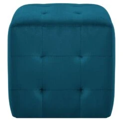 VidaXL Nachtkastjes 2 St 30x30x30 Cm Fluweel Blauw -Slaap Zone cb060e1e375d494bb9cdf4e60d682f08
