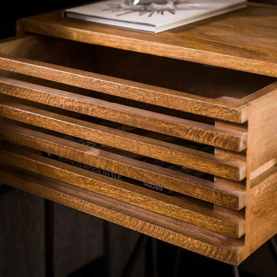 Odila Nachtkastje 1L - Hout - Bruin 6 Odila Nachtkastje 1L - Hout - Bruin - Afbeelding 4