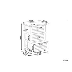 Beliani Nachtkast LUCKY - Wit Paulowniahout 9 Beliani Nachtkast LUCKY - Wit Paulowniahout -Slaap Zone ee0171a638b843238a8e0844feaba2f6