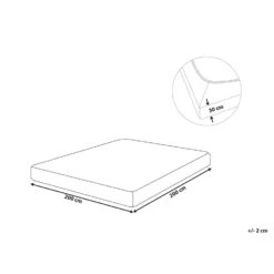 Beliani Laken JANBU - Beige Katoen -Slaap Zone f2adbc8c50d641a0ababe7052a354184